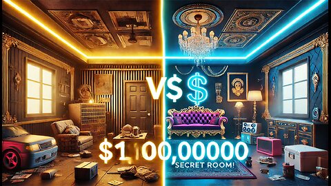 $1 vs $1,000,000 Secret Room!