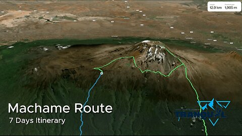 Machame Route - 7 Days Itinerary walkthrough video and maps