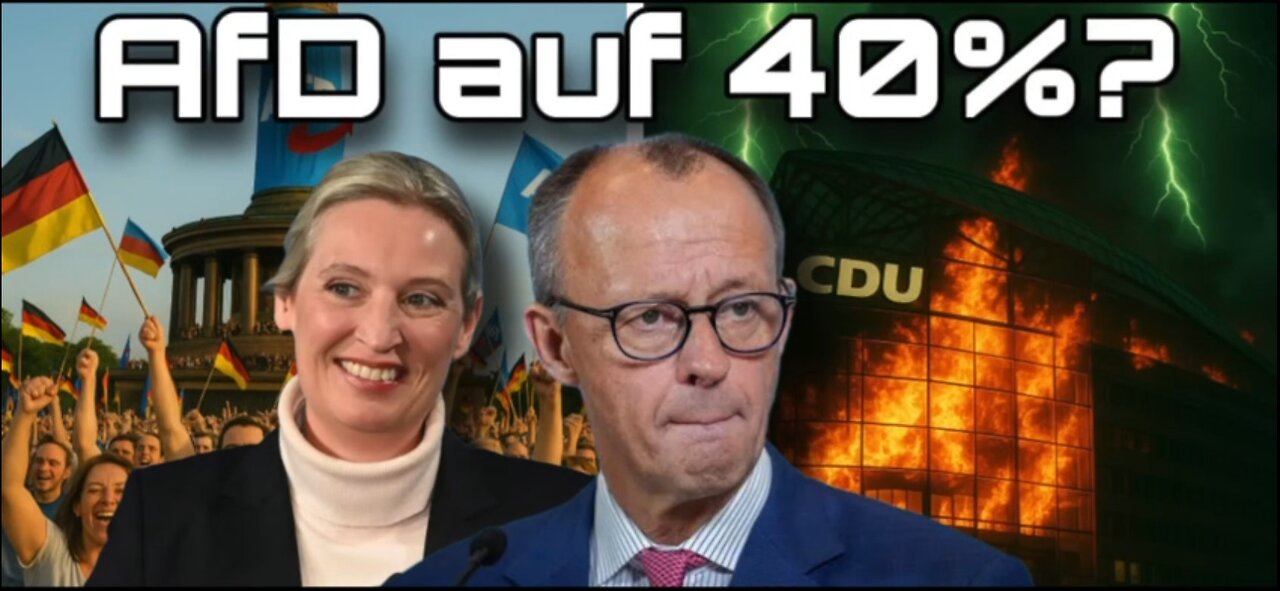 🎥 Implosion der CDU: AfD bei 40% bis zur Wahl 2029?