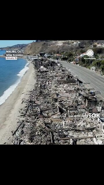 MALIBU WILDFIRE🔥🏘️🏚️🔥AFTERMATH IN CALIFORNIA🏠🔥🏡💫