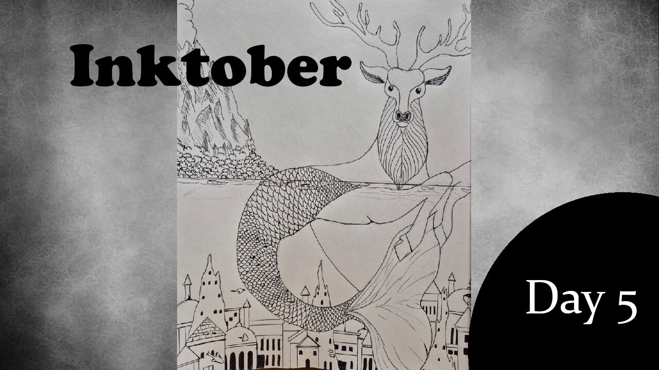 Inktober Day 5 - Deer