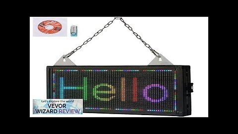 VEVOR LED Scrolling Sign 14" x 8" WiFi & USB Control Full Review