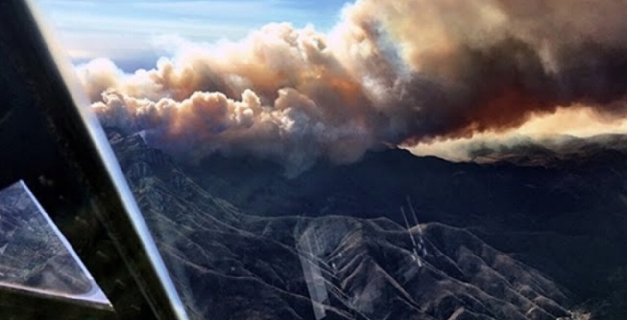 Cockpit video shows Air National Guard plane supporting firefighting efforts in Los Angeles