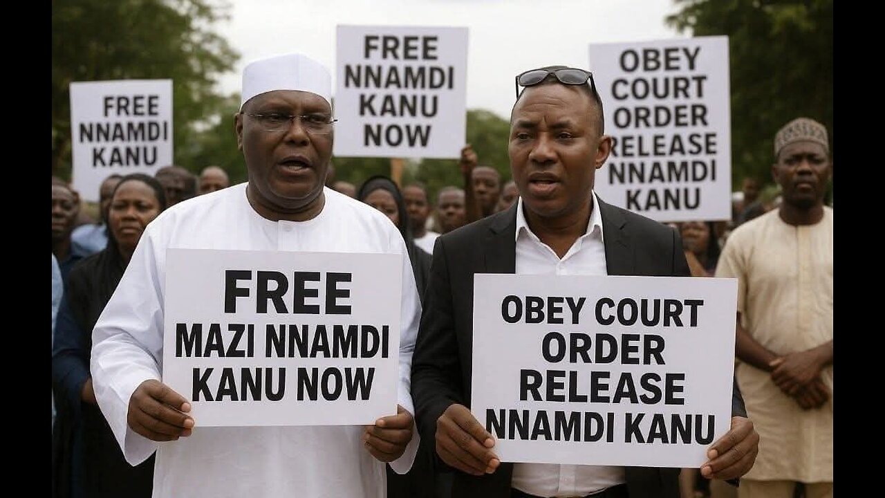 Sowore Launches #FreeNnamdiKanuNow Mobilization in Abuja Markets Ahead of Oct 20 Protest