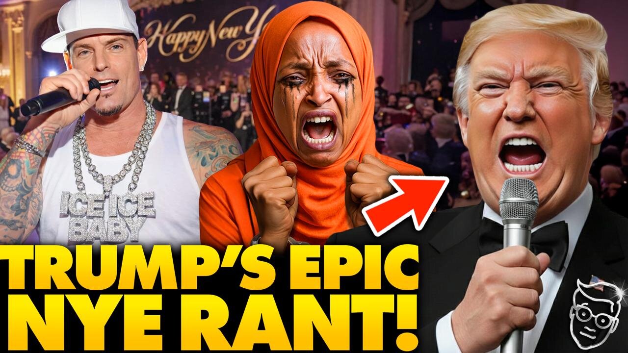 Trump Goes BALLISTIC On Somali Fraud in LIVE New Year Rant | Then Blasts ‘ICE ICE Baby’ in NYE Rager