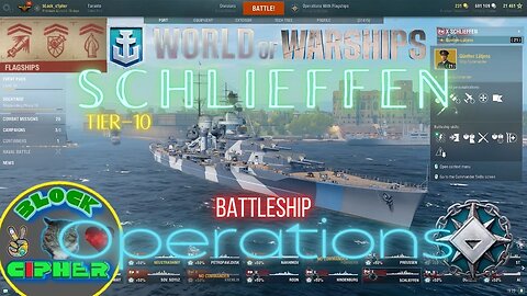 FLAGSHIPS operation on Battleship Tier-10 SCHLIEFFEN | World of Warships