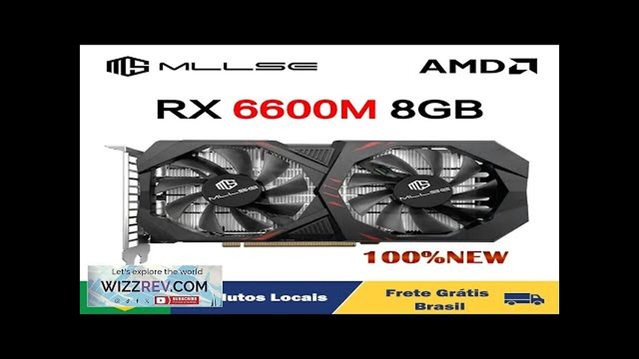 MLLSE AMD RX 6600M 8GB Video Card GPU GDDR6 128Bit 7nm Placa Review