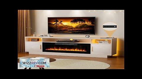 70'' TV Stand with 36'' Fireplace-LED Light Entertainment Center for 75+ Inch Review