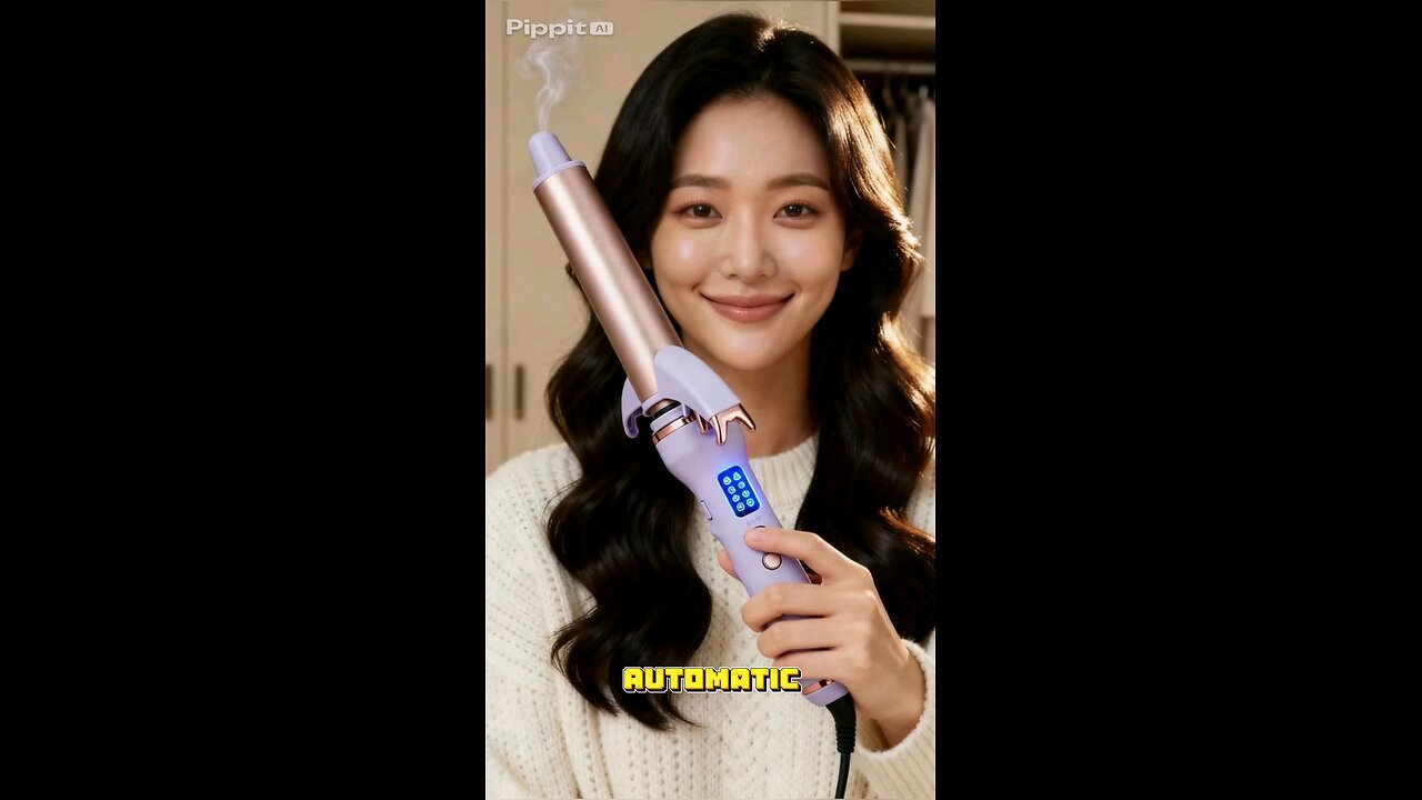 🔥 Automatic 32mm Hair Curler for Big, Bouncy Curls! ✨