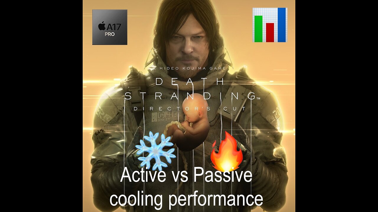 Death Stranding, custom settings - Active vs Passive cooling test | iPhone 15 Pro