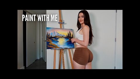 Easy Mountain Painting Anyone Can Try at Home! Paint with Me
