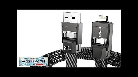 BlitzWolf® BW-HDC7 4-in-1 Fast Charging Cable PD240W 1.2M USB-C Data Cable Nylon Review