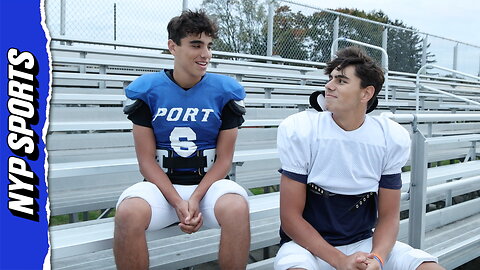 Harry and Max Eynon play QB and Center at Port Washington High School