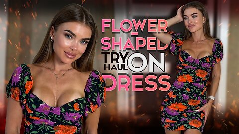 [4K] Flower-Shaped Dress Review | Adalyne Outfit Diary
			