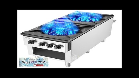 VEVOR Commercial Gas Range Stove 2 Burners Countertop Cooking Hot Plate Kitchen Review