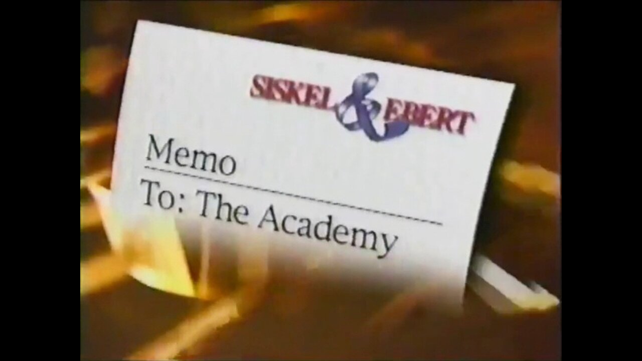 Siskel & Ebert: 1-9-99 (Memo To: The Academy)