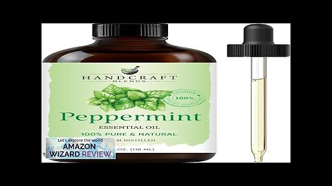 Handcraft Blends Peppermint Essential Oil Huge 4 Fl Oz 100% Review