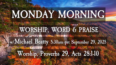 🌤️MONDAY MORNING✝️