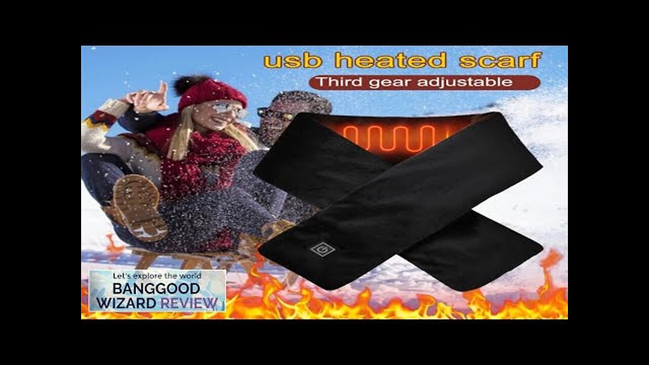 TENGOO Warm Heated Scarf 3 Gears Adjustable USB Charging Electric Heated Scarf Review