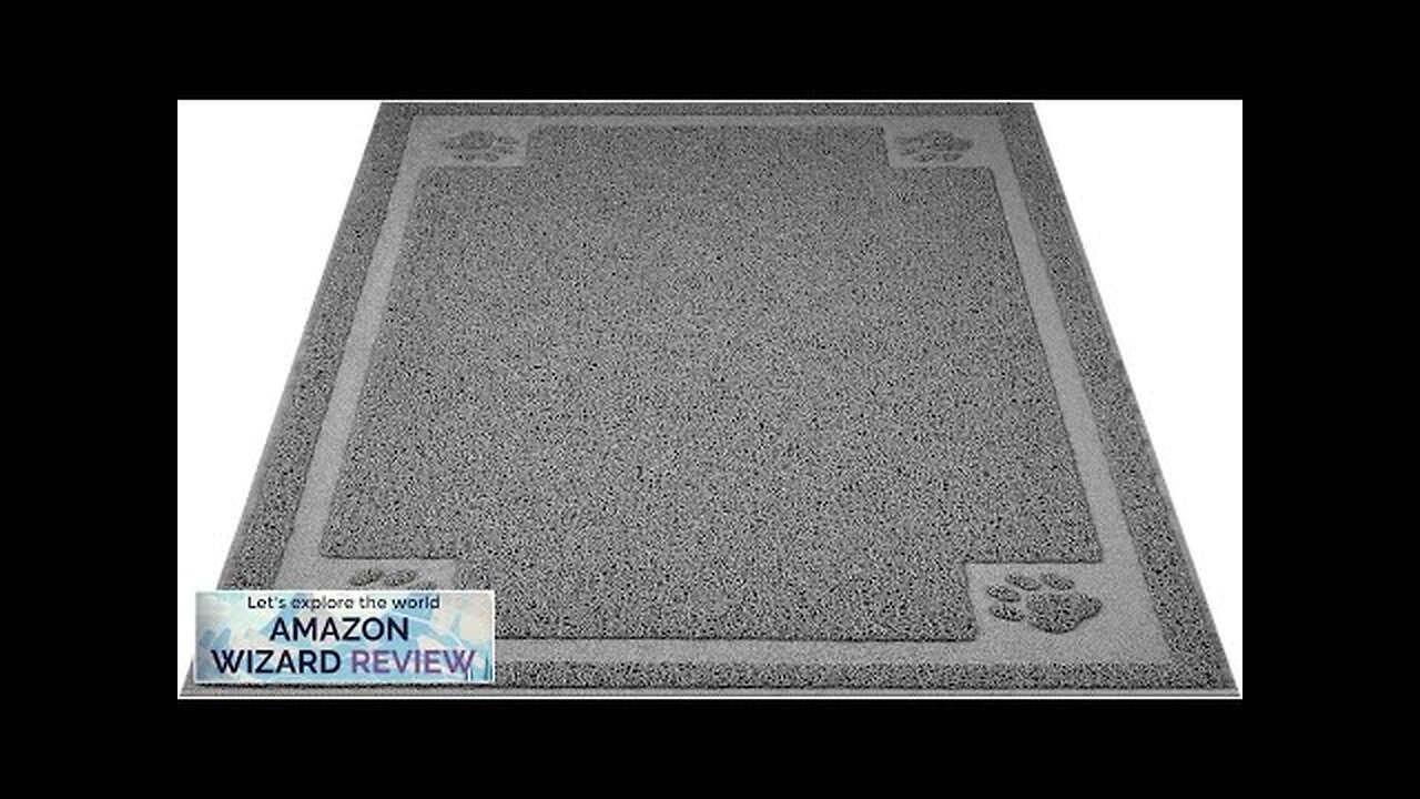 UPSKY Large Cat Litter Mat Trapper 35"×23" Traps Litter from Box Review