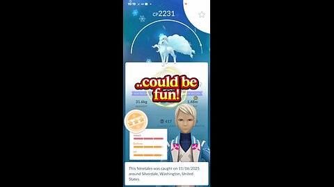 🔥 I catch the Immortal Ninetails || a Pokémon Go/PokeVaultX short