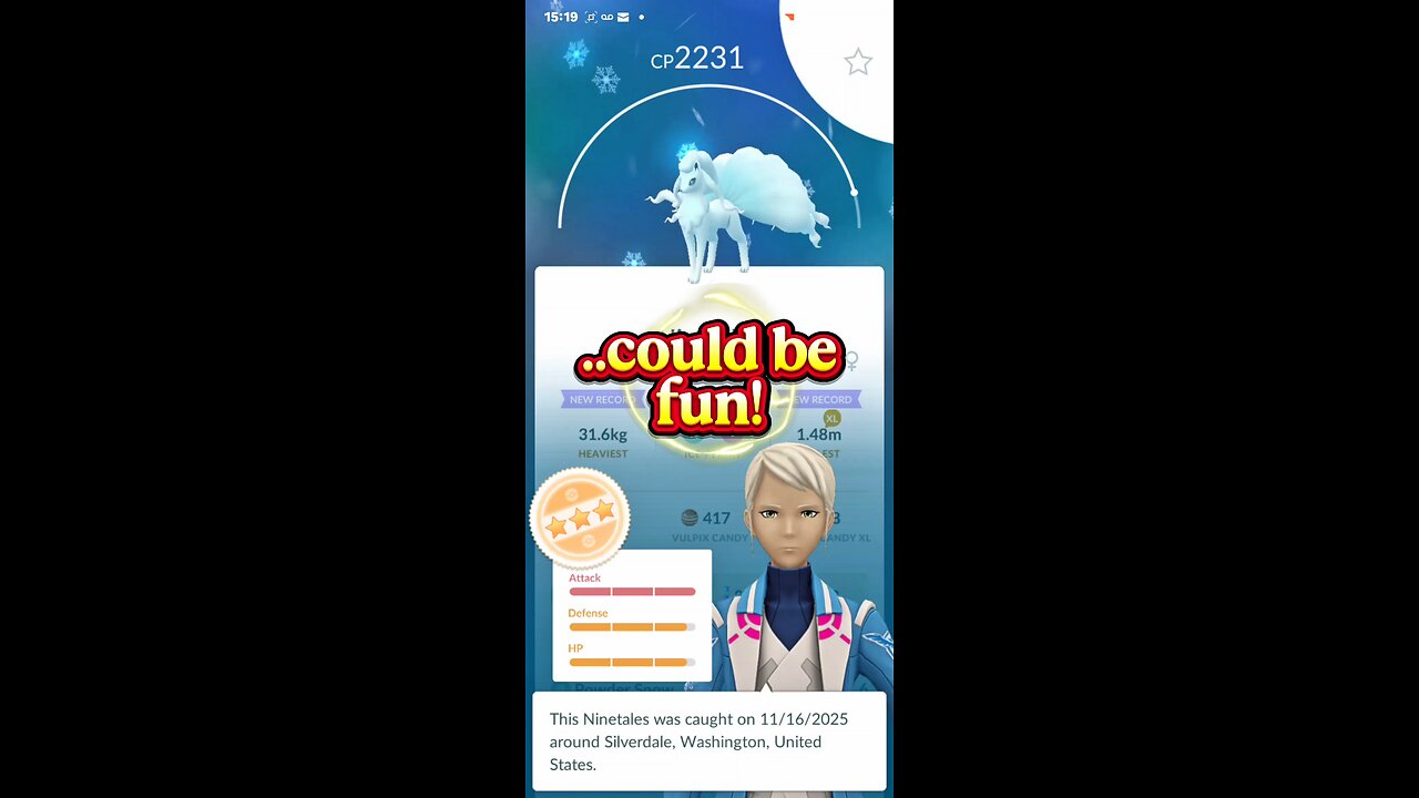 🔥 I catch the Immortal Ninetails || a Pokémon Go/PokeVaultX short