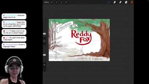 LetterandPaige Art Livestream (Reddy Fox)