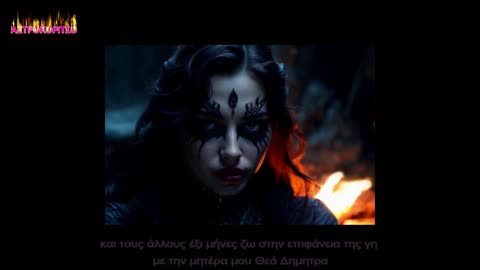 AI trailer, Greek mythology, the myth of Persephone, the god of the underworld Hades, Demeter