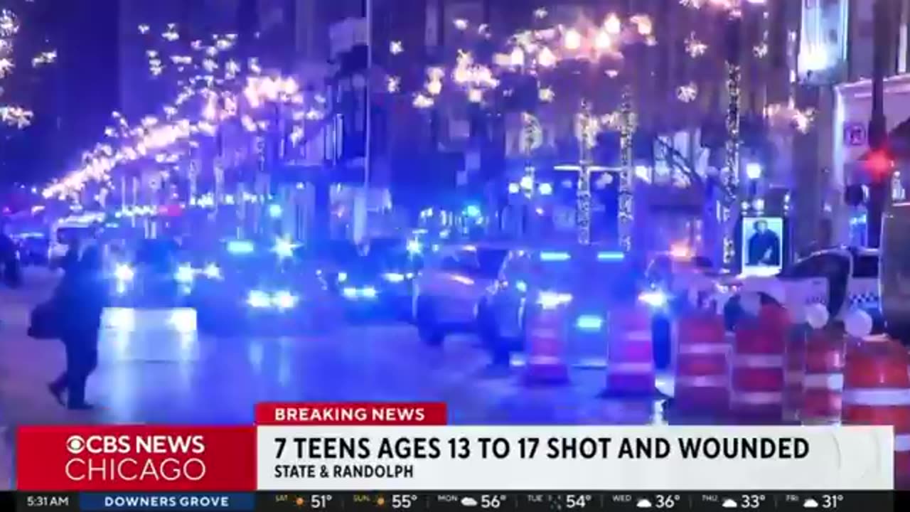 Mayor Brandon Johnson’s Chicago Christmas Tree Lighting MASS SHOOTING