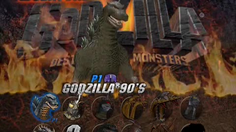 GC longplay - Godzilla Destroy All Monsters Melee