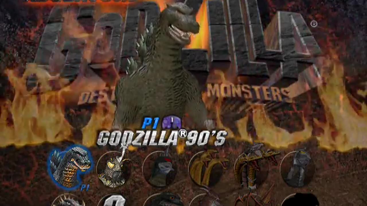 GC longplay - Godzilla Destroy All Monsters Melee