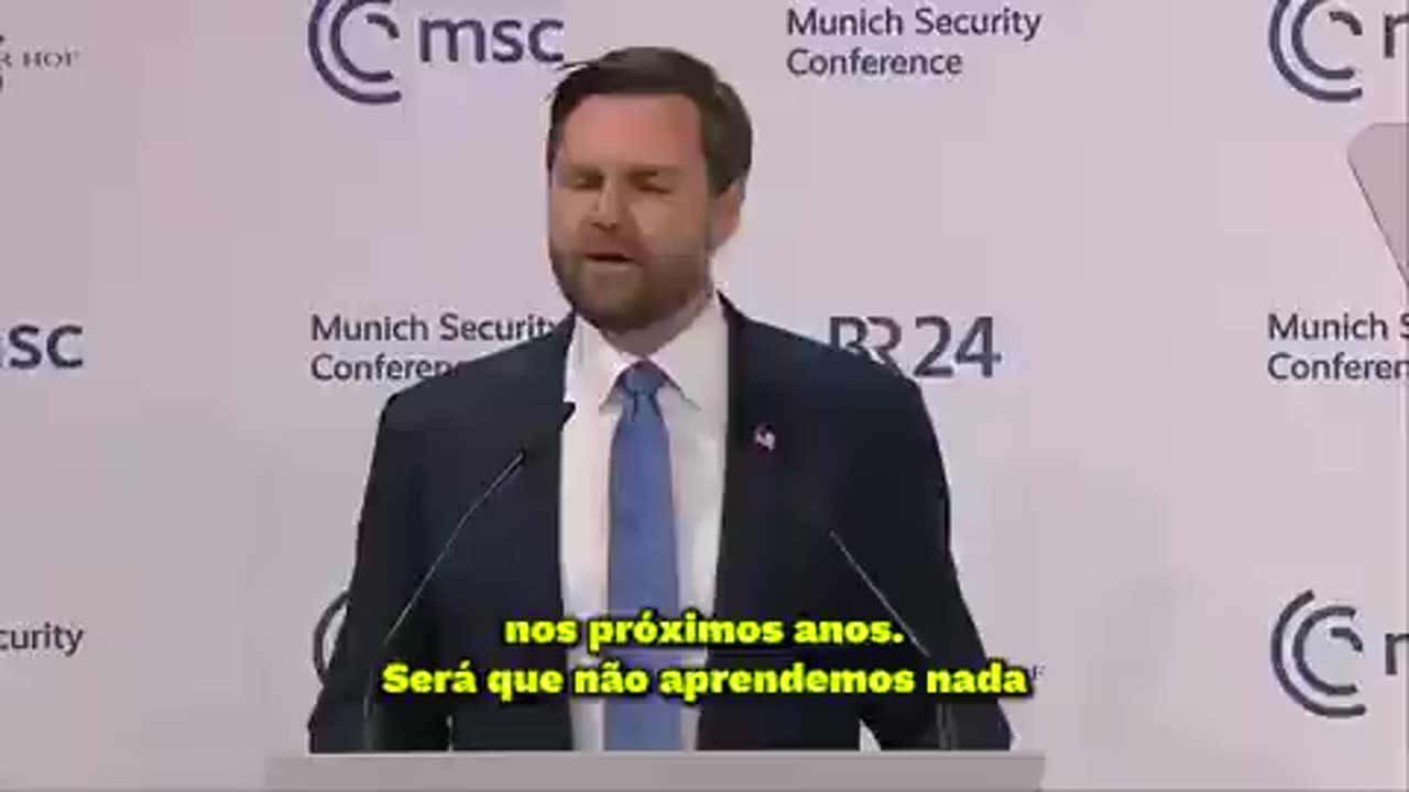 O discurso completo do Vice-presidente dos Estados Unidos, JD Vance, na Conferência de Segurança de Munique, na Alemanha foi impactante e desconfortável para a maioria da plateia.