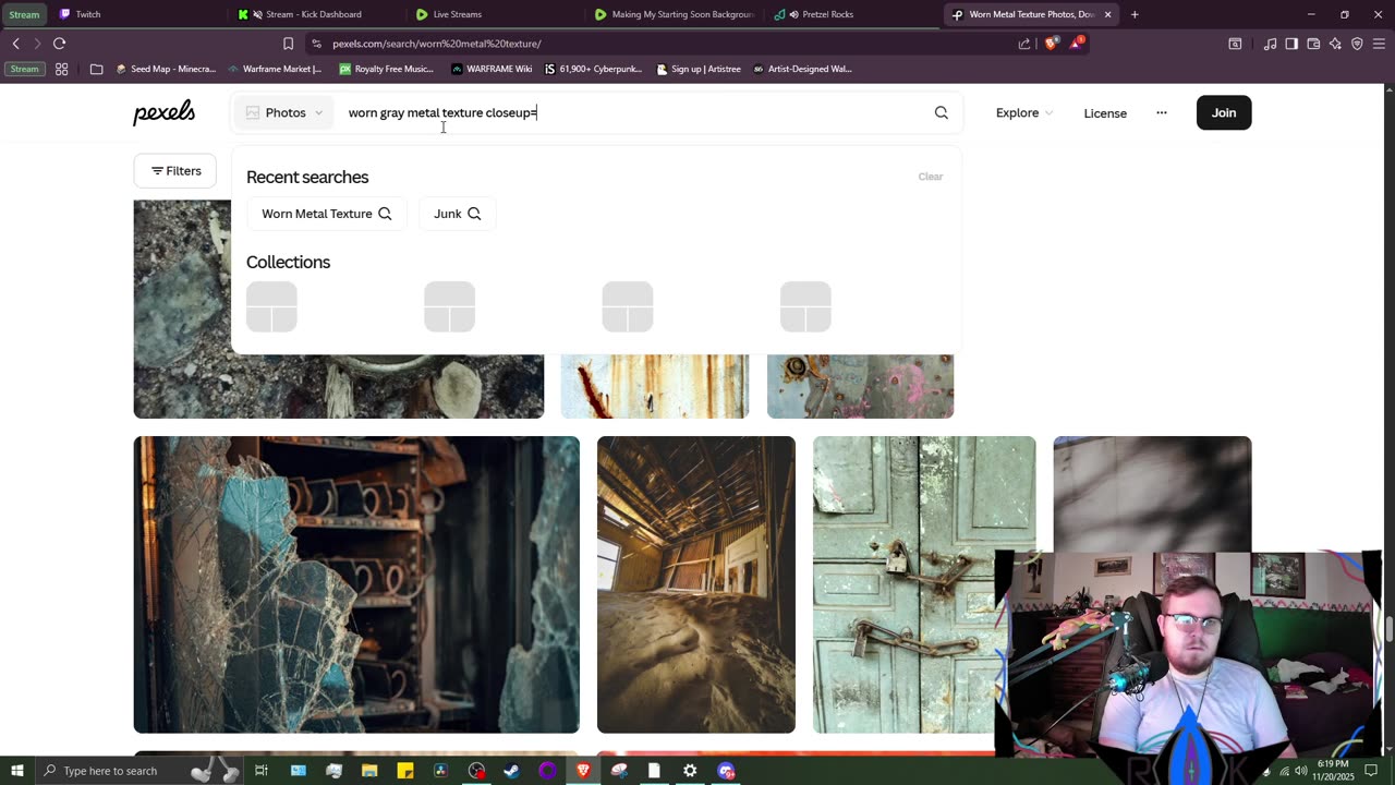 Making My Starting Soon Background!