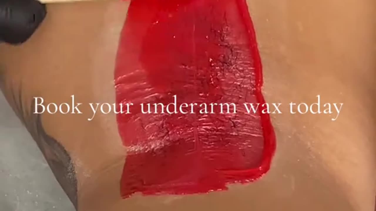 Underarm Waxing in New York Using Sexy Smooth Cherry Desire Hard Wax by @amaniluxxe
