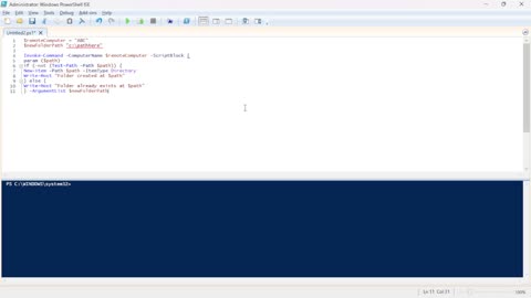 Create a Folder on a Remote Computer Using PowerShell