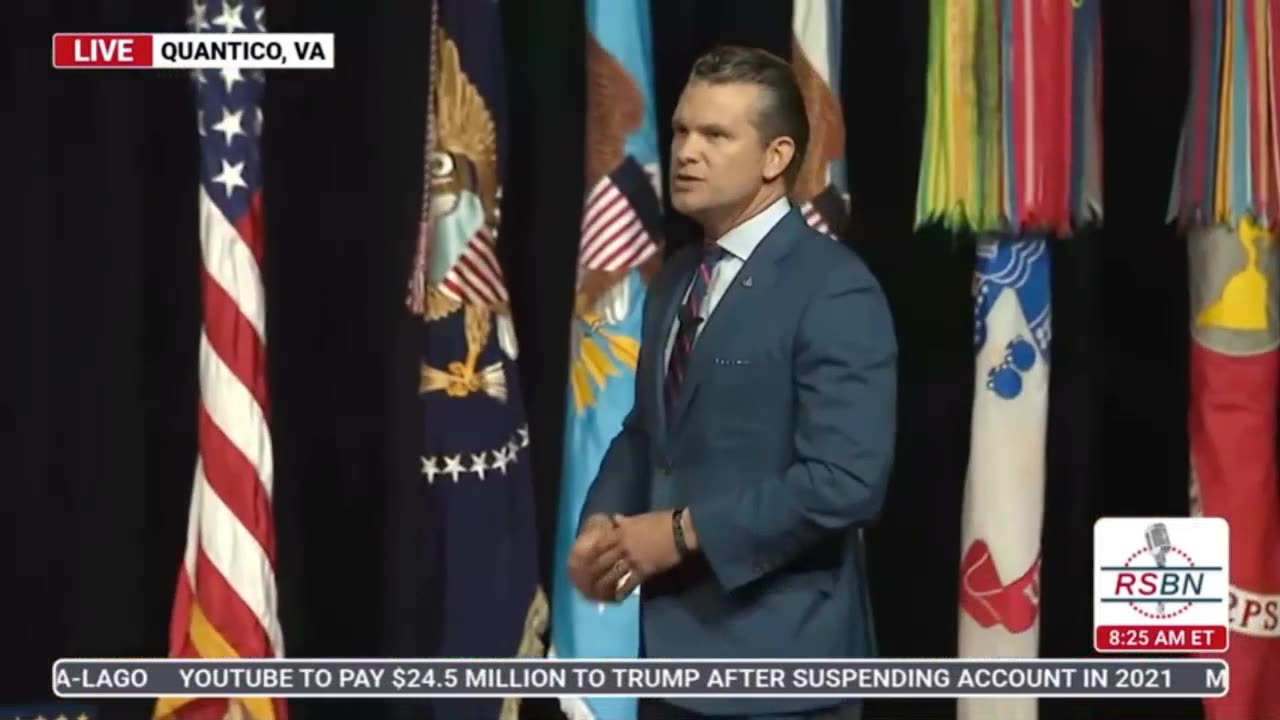 3 Minutes of Pete Hegseth Speech on 093025