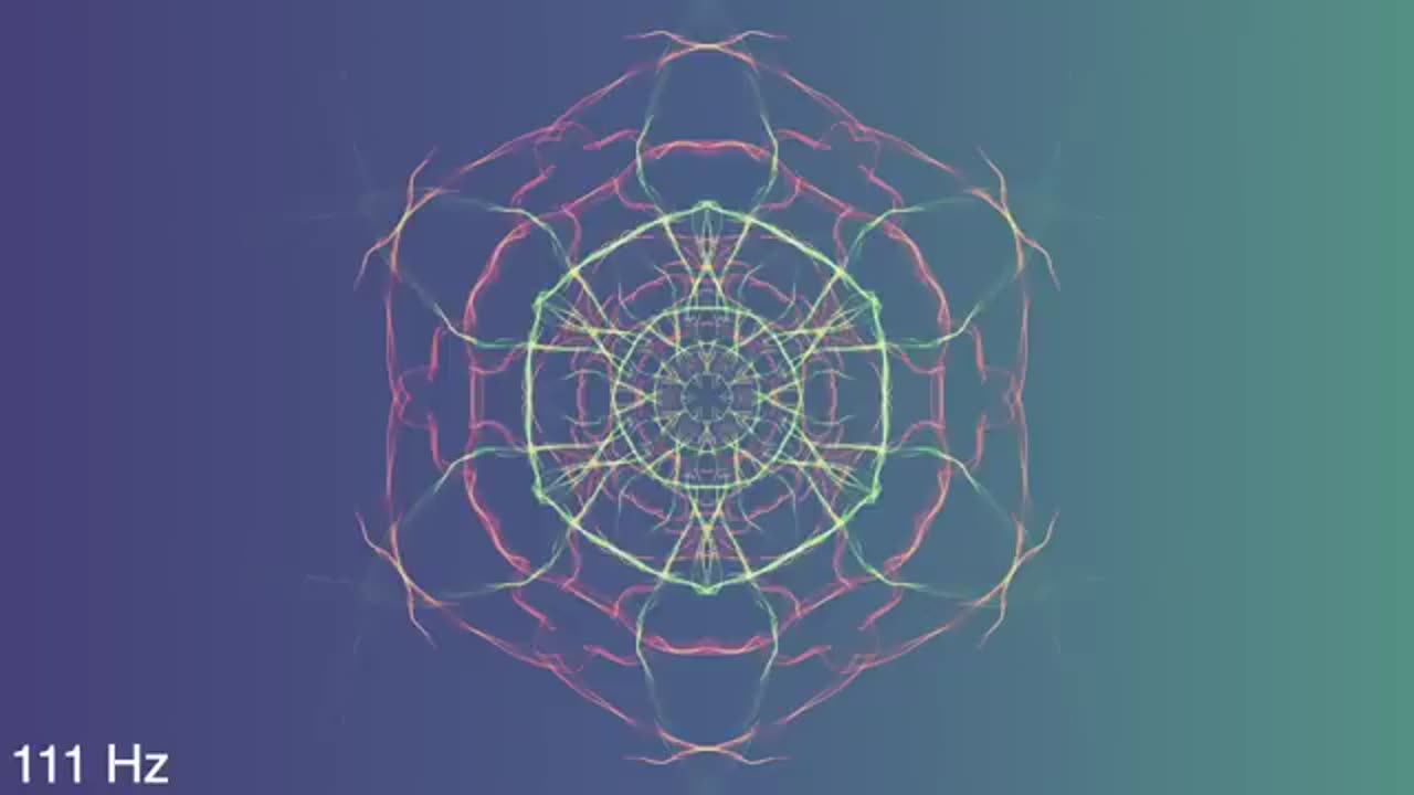 111hz pure frequency sleep, healing - binary 2