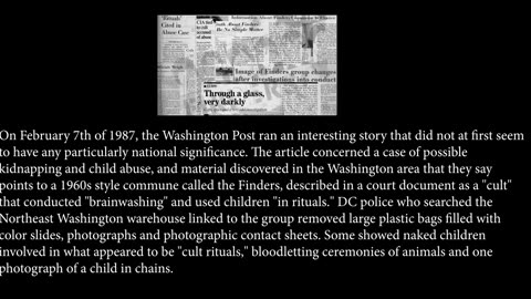 The Finders Cult-Rare News Footage-Programmed to Kill-Satanic Coverup
