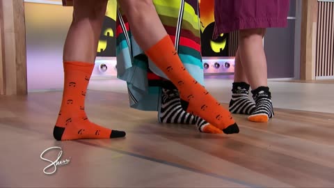 Brie Larson, Sherri Shepherd and Courtney McBroom in socks