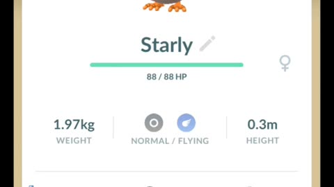 Pokémon GO-Purifying Shadow Starly