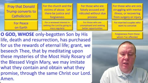 Mary's Daily Live Holy Rosary Prayer at 8:00 p.m. EST 12/28/2025