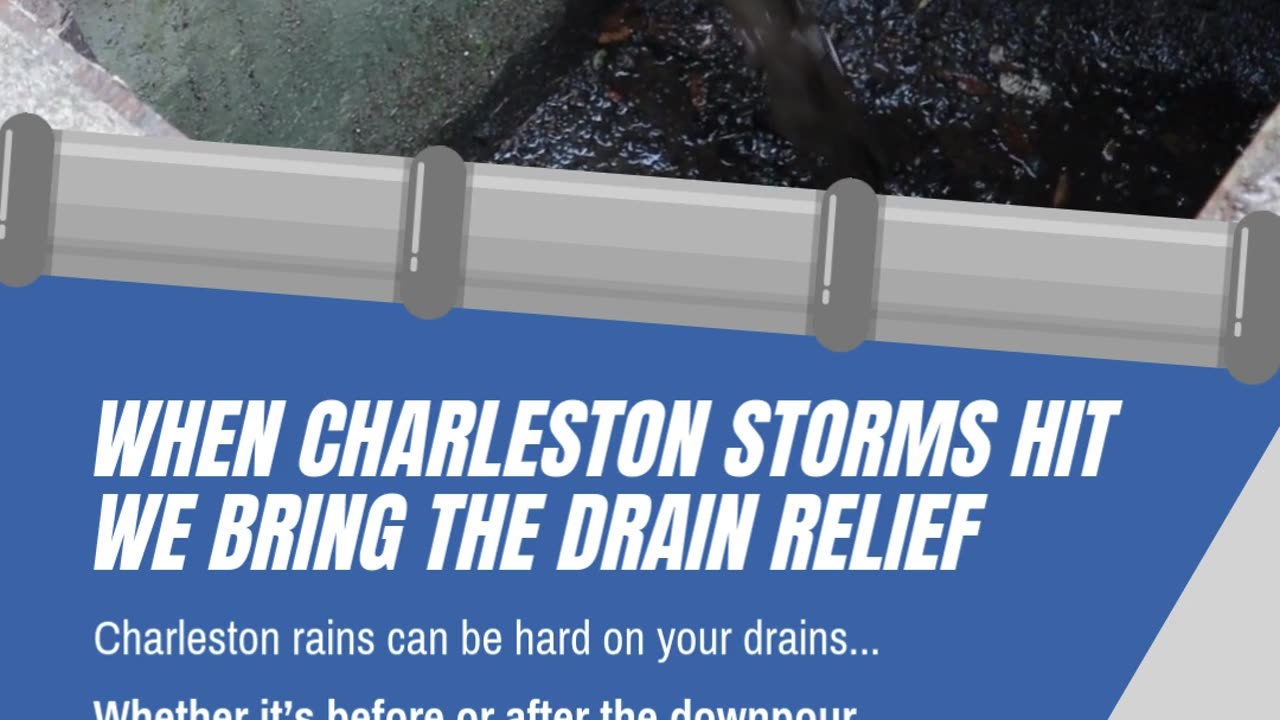 🌧️ Charleston storms can hit hard, so don’t let clogged drains make things worse!
