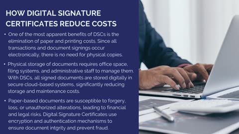 THE COST SAVING OF DIGITAL SIGNATURE CERTIFICATE: A PAPERLESS FUTURE