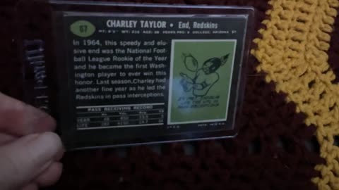 WASHINGTON REDSKINS CHARLEY TAYLOR FOOTBALL CARD