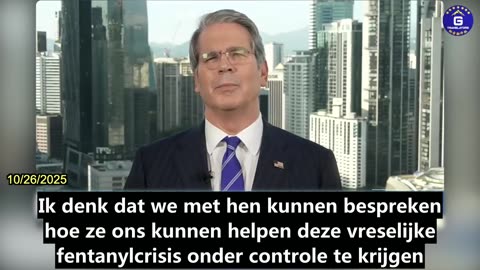 【NL】Bessent: Trumps dreigement met 100% invoerrechten op China geeft me sterke invloed