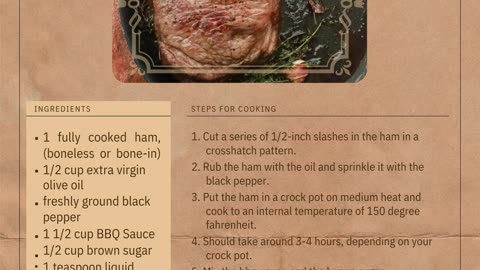 Aced Up Ham Recipe