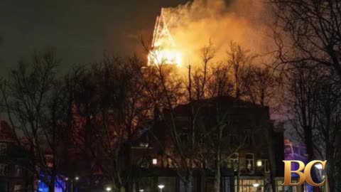 Monumental Church in Amsterdam Ravaged by Flames on New Year’s Day