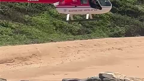 Rusa’s R44 helicopter joins search efforts for teen drowning victim at Hibberdene