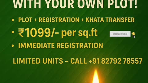 DEEPAVALI MEGA OFFERCELEBRATE DEEPAVALI WITH YOUR OWN PLOT! | दीपावली मेगा ऑफरअपने प्लॉट के साथ |