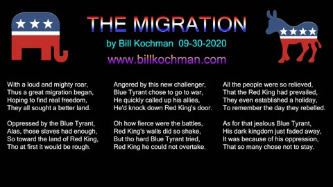 THE MIGRATION -- an original song by Bill Kochman.